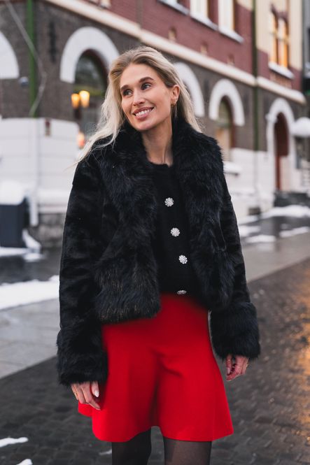 Hovedbilde Adina Fake Fur Jacket Black 