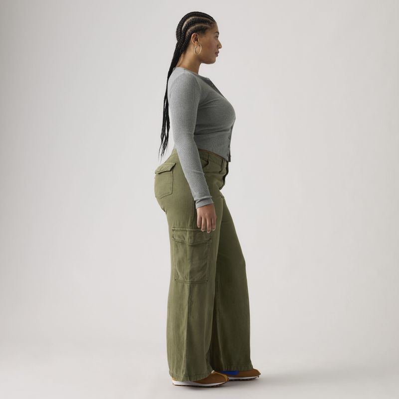 Baggy Dad Cargo Drapey Ivy Green 