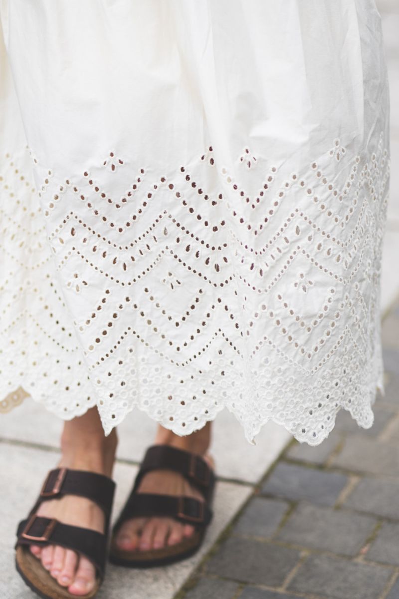 Poppy Anglaise Skirt Bone 