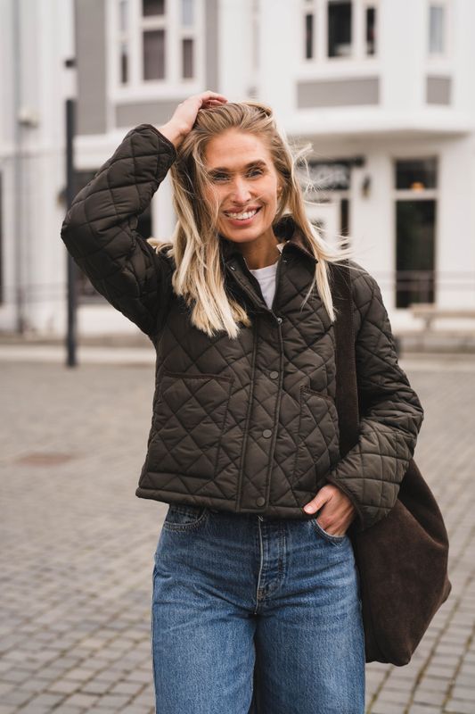 Kanya Quilt Jacket Khaki 
