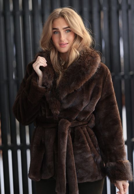Hovedbilde Velvet Fur Jacket Cocoa