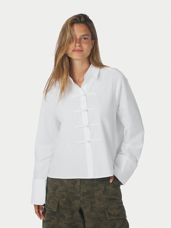 Cam Poplin Shirt Offwhite 