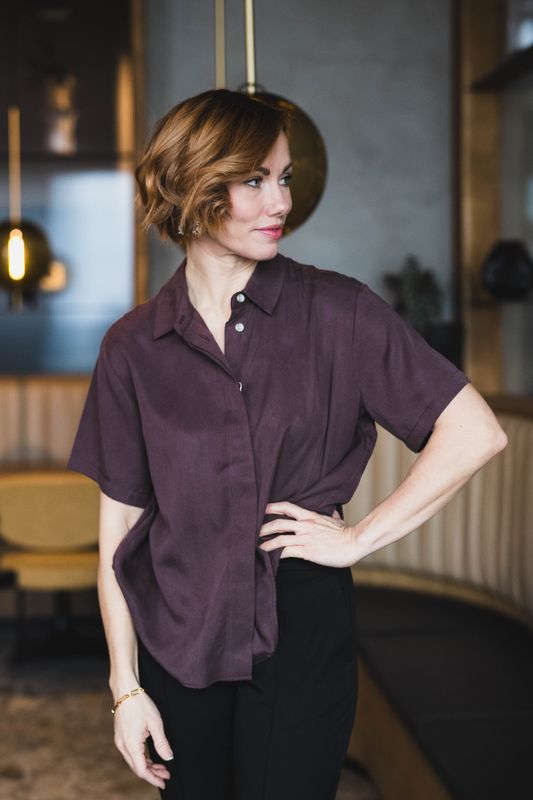 Mina SS Shirt 14028 Fudge 