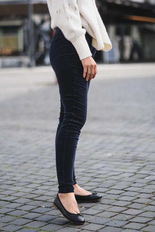 Jolie Pure 618 Navy Mini Corduroy Regular 