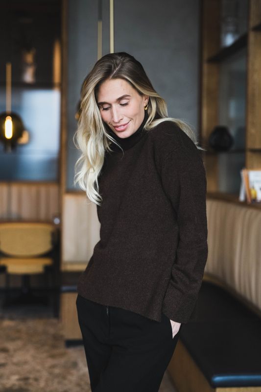 Samartina Turtleneck 1522 Black Coffee 