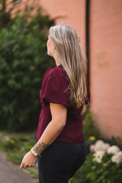 Hovedbilde Irina Structure Blouse Wine 