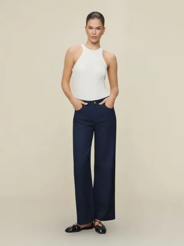 Culotte Linen Summer Navy 