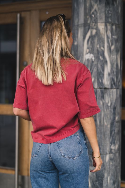 Saabby T-Shirt 11725 Tomato Red Pigment 