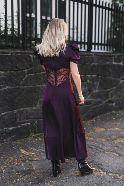 Hovedbilde Francis Lace Midi Dress Burgundy