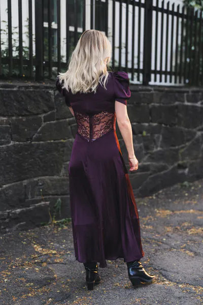 Hovedbilde Francis Lace Midi Dress Burgundy
