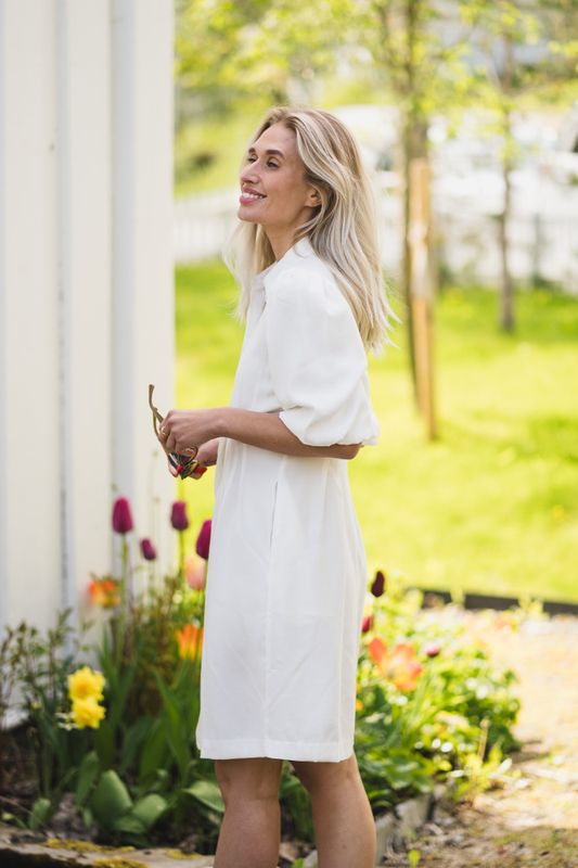 Asana 2/4 Dress Egret 