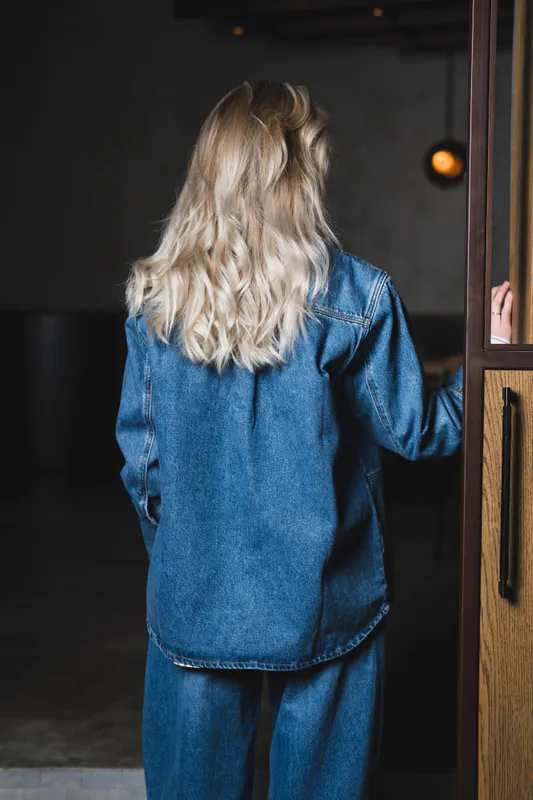 Reign Denim Overshirt M.Blue 