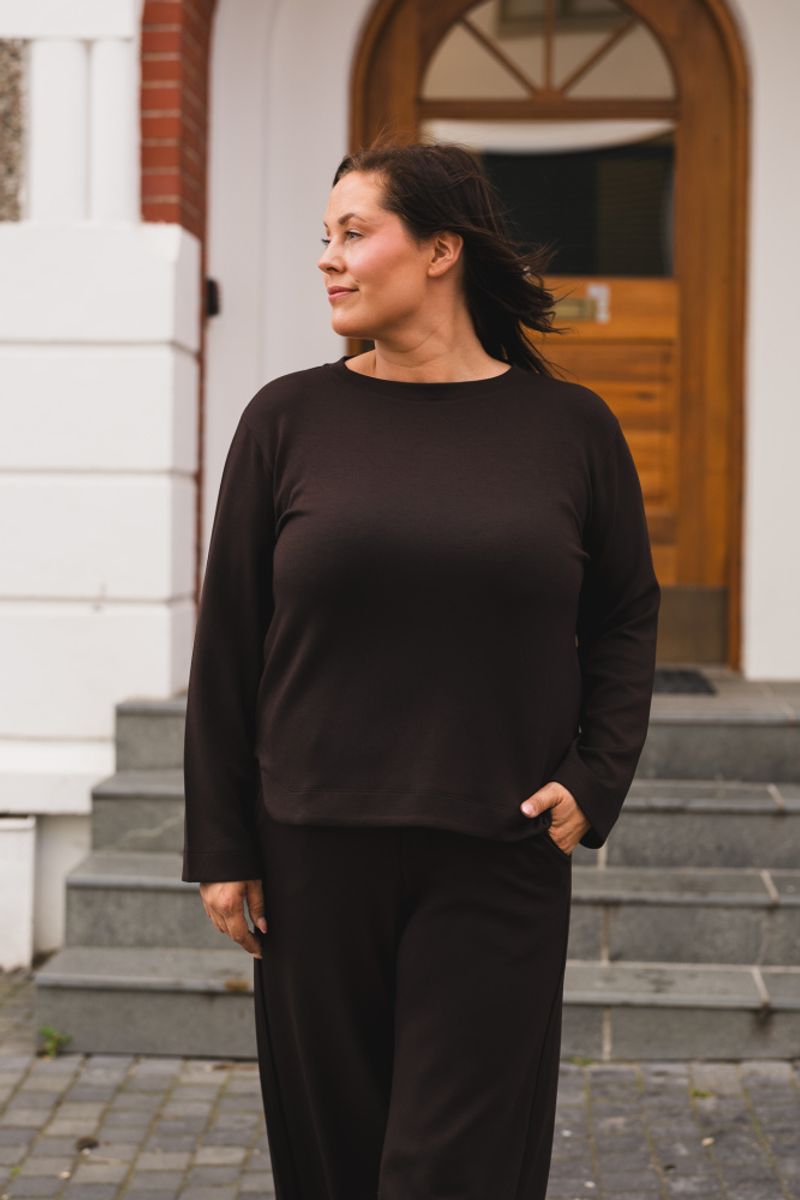 Gincent Crewneck Chocolate Brown