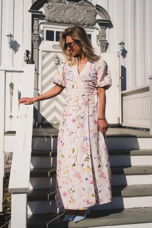 Clarine Flower Dress Offwhite 