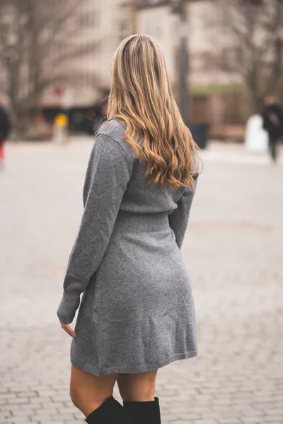 Hovedbilde Melia Knit Dress Dark Grey Melange 