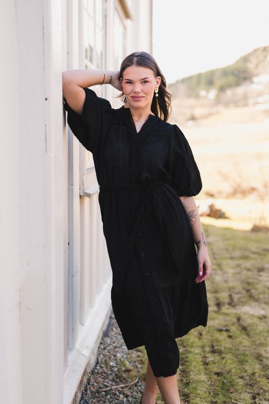 Margarita Crepe Dress Black 