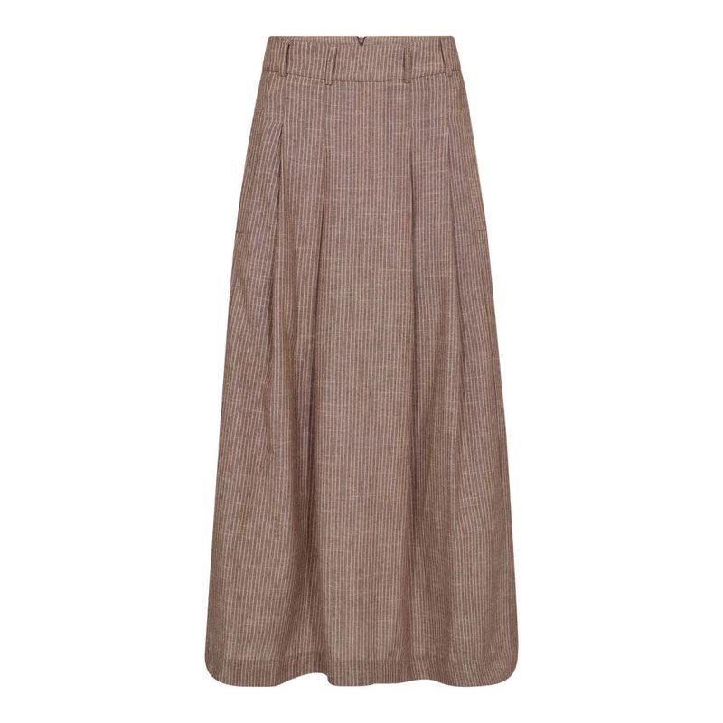 Jiho Anya Pleat Skirt Brown 