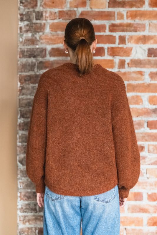 Thea Amalie Pullover Ginger Bre Melange 