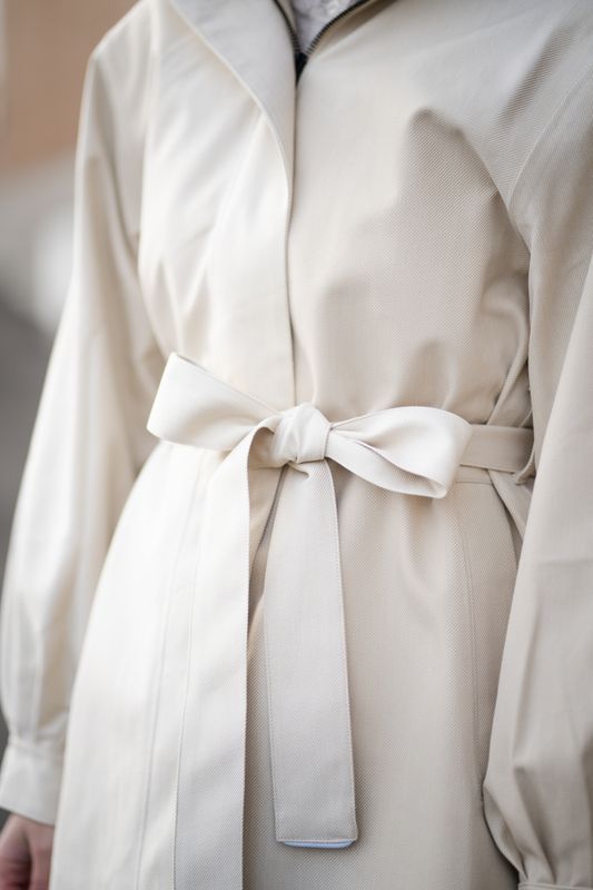 Rossby Coat Beige Denim 