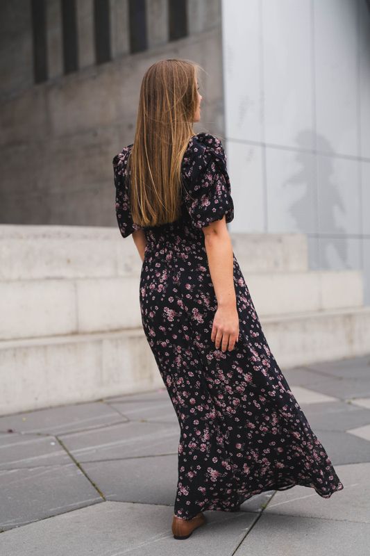 Kikka Mini Flower Dress Black 