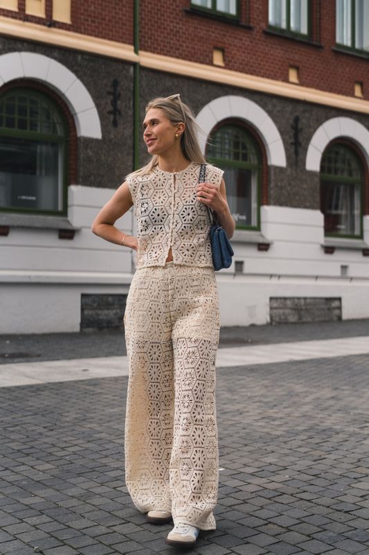 Crochet Top Offwhite  