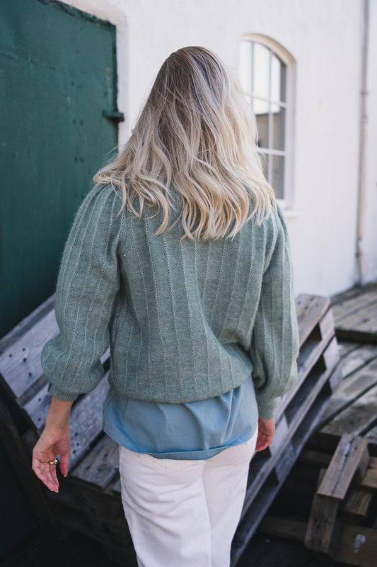 Amalie Puff Pullover Chinois Green 