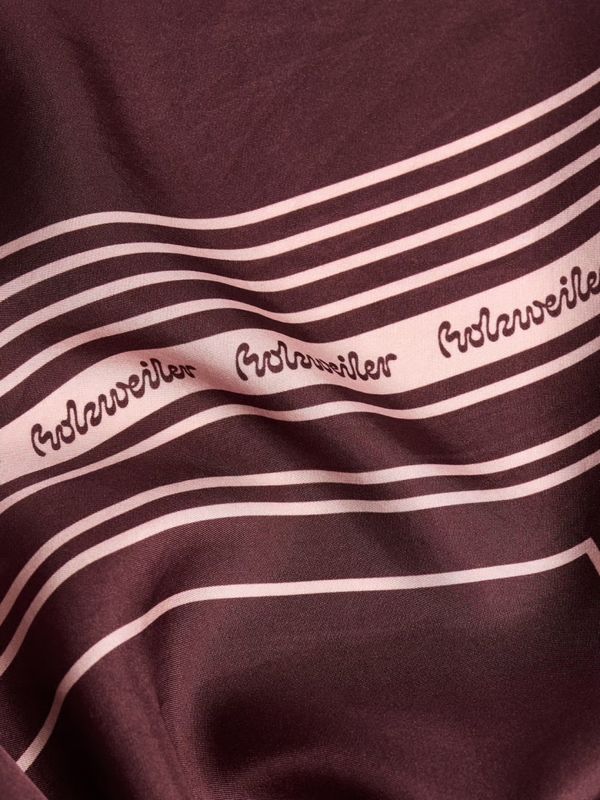 Fine Scarf Contrasting Burgundy 