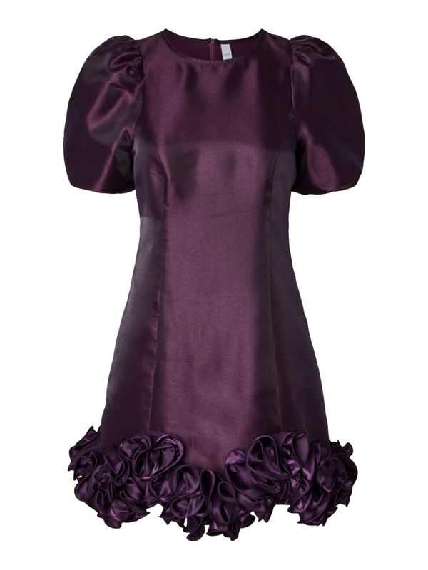 Elina Wave 2/4 Dress Shadow Purple 