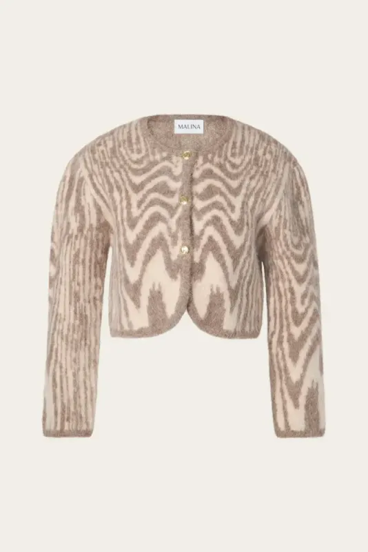 Aislinn Alpaca Blend Cardigan Moire 