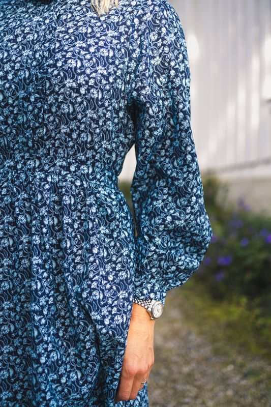 Astrid Dress Cry Blue Flower