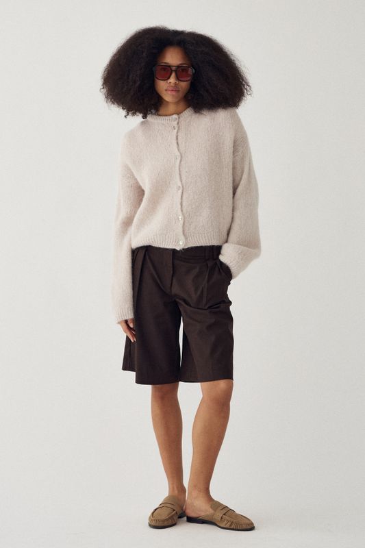 Kae Knit Cardigan Oyster 