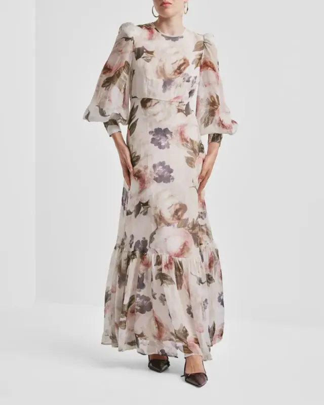 Organza Maxi Dress Fluid 