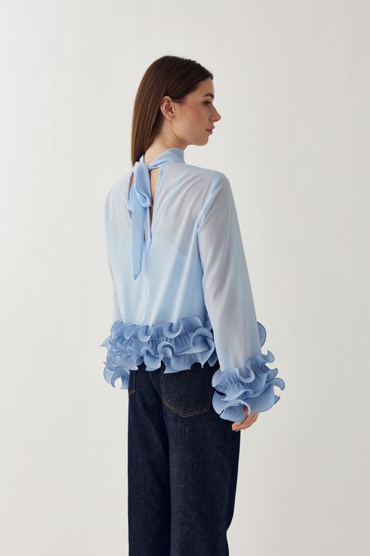 Latanietta Blouse Sky Blue 
