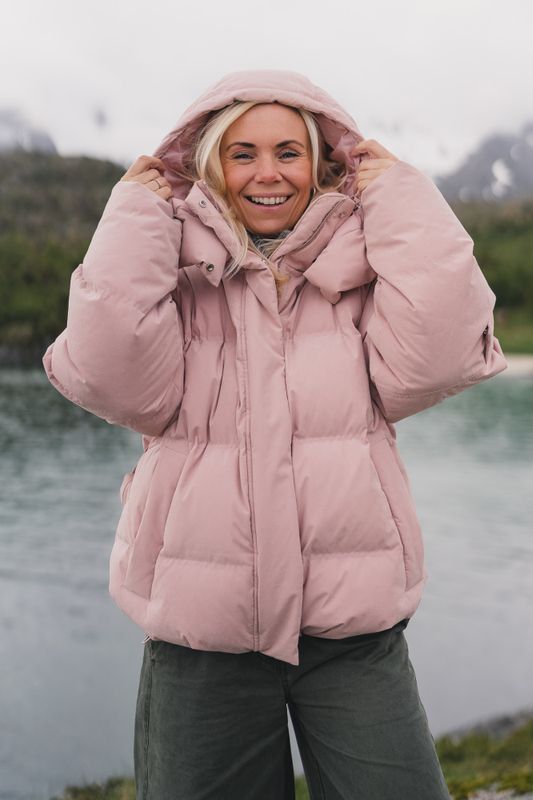 Steilia Brushed Down Jacket Light Pink 