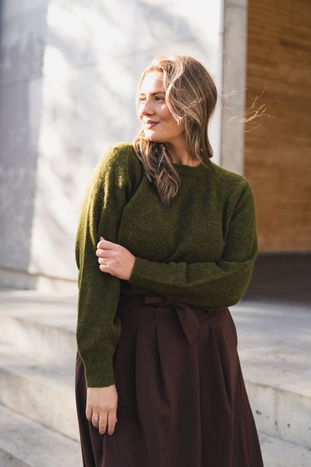 Hovedbilde Johi LS Wool Blend Pullover Fir Green 