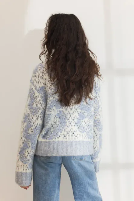 Hovedbilde Briana Zip Knit Light Blue 