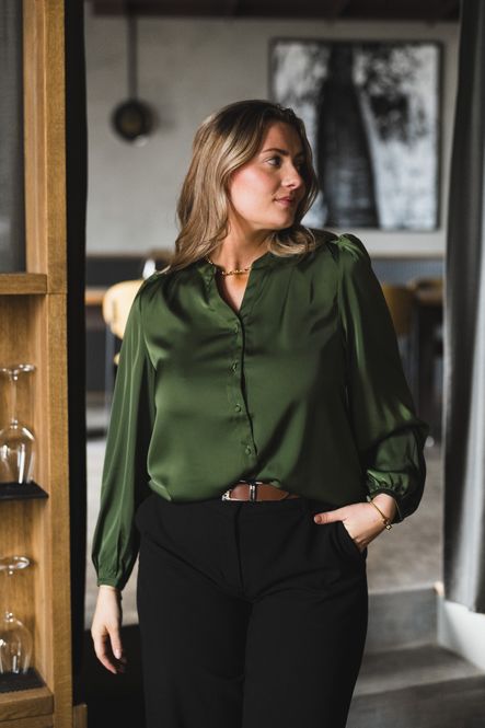 Hovedbilde Trine Shirt Chive 