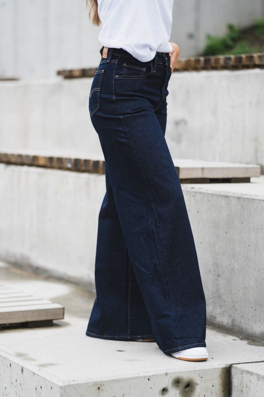 728 HR Wide Leg Retro Rinse 