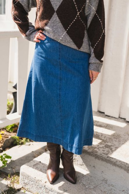 Hovedbilde Cine Skirt Medium Dark Blue 
