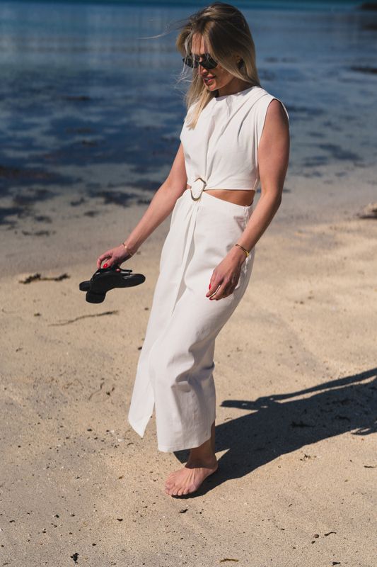 Riviera Dress Offwhite 