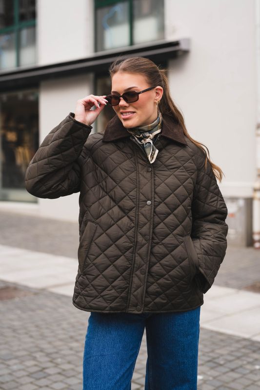 Iva Quilt Jacket Khaki 