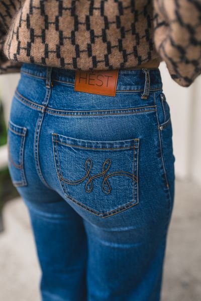 Hovedbilde Irina Wide Leg Medium Wash Blue Denim 