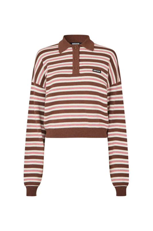 Slinky Knit Polo Shaved Chocolate 
