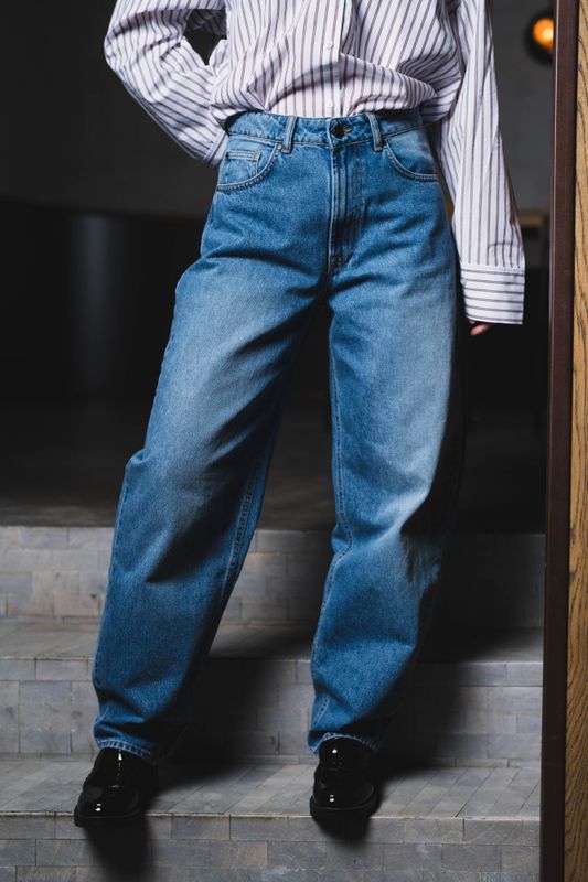 Reign Barrel Jeans M.Blue 