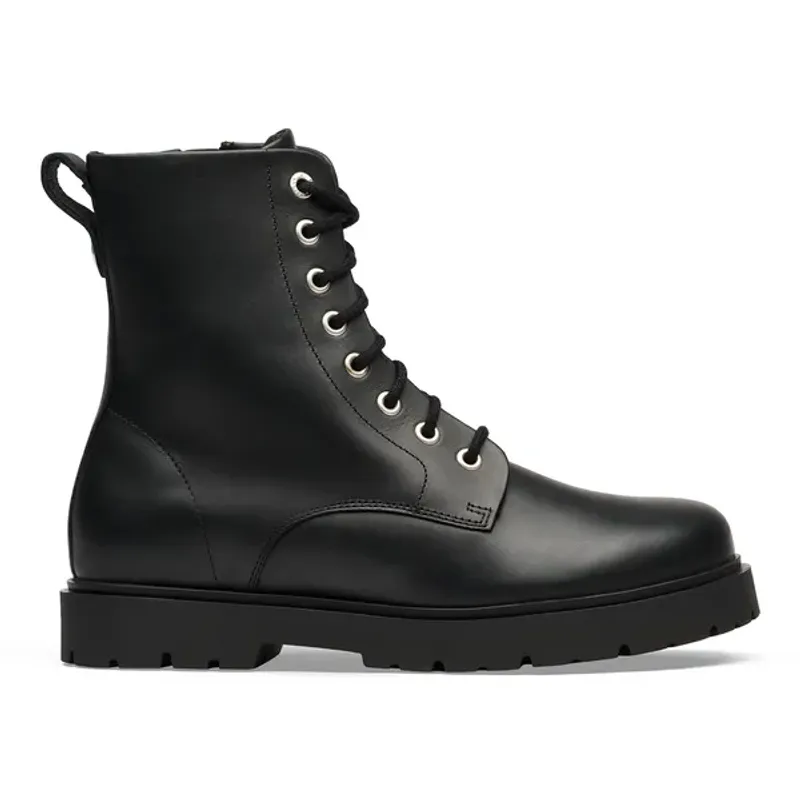 Highwood Mid Lace New Natural Leather Black