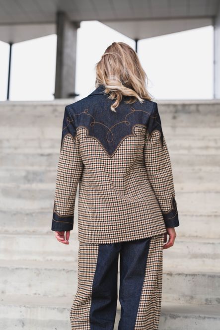 Hovedbilde Houndstooth Blazer Rinse 