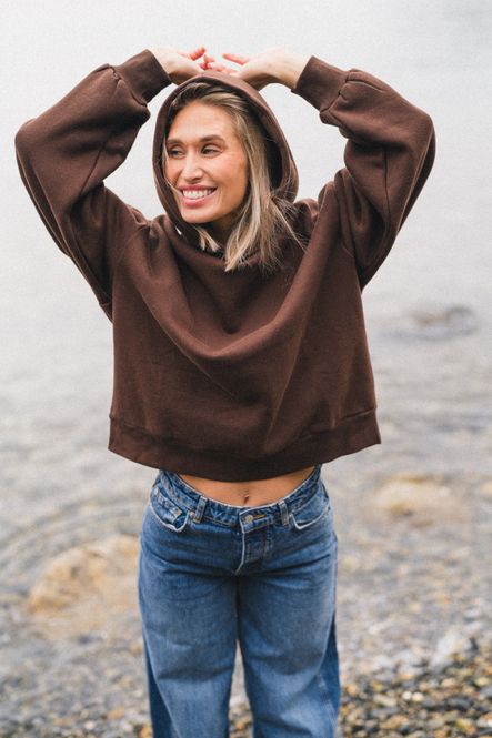 Hovedbilde Back Logo Hoodie Brown 