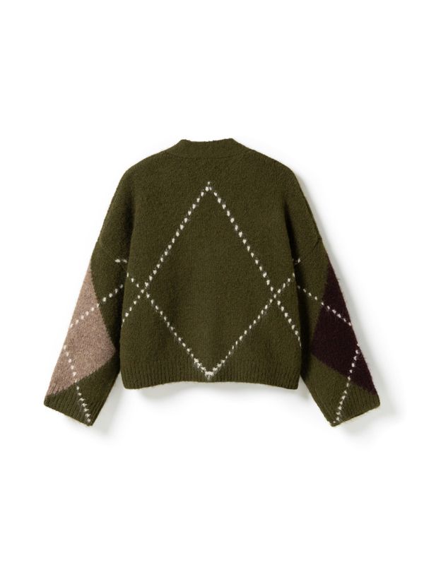 Laiana Knit Cardigan Avocado Green Mix 