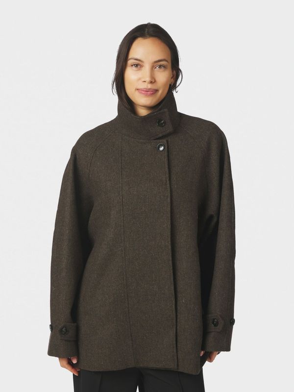 Mariel Mini Check Jacket Brown 