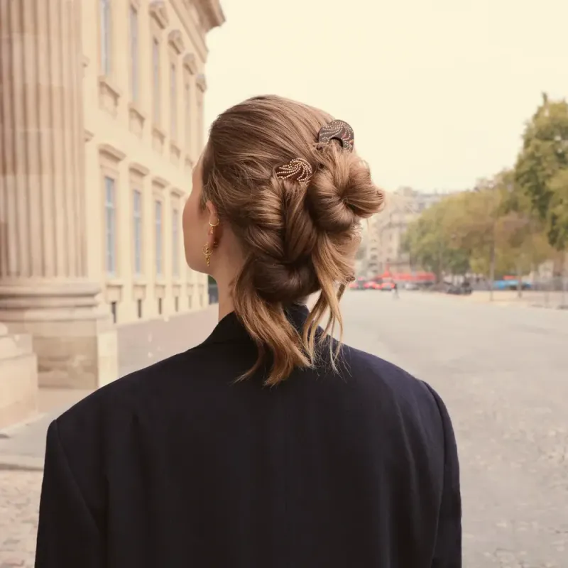 Madi French Hair Pin Tortoise Shell 